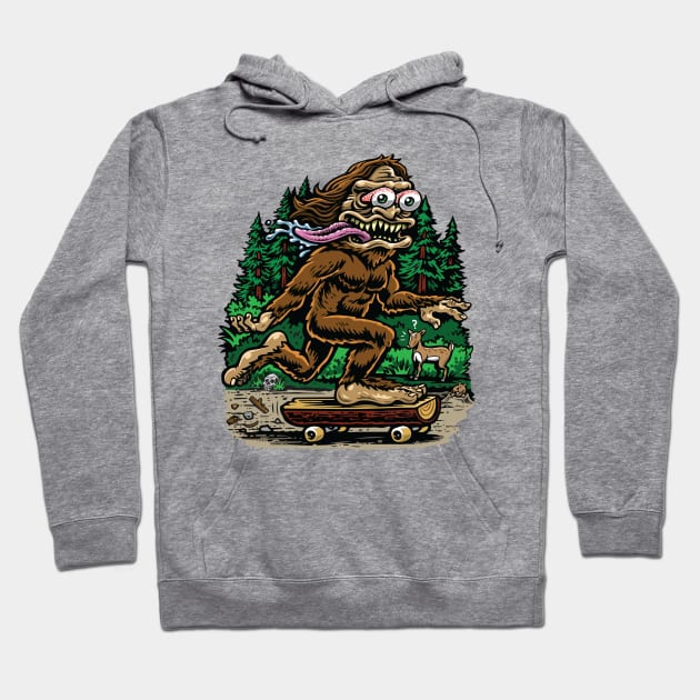 Skatesquatch Hoodie by jimbophillips